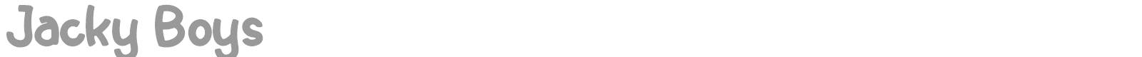 Jacky Boys font preview